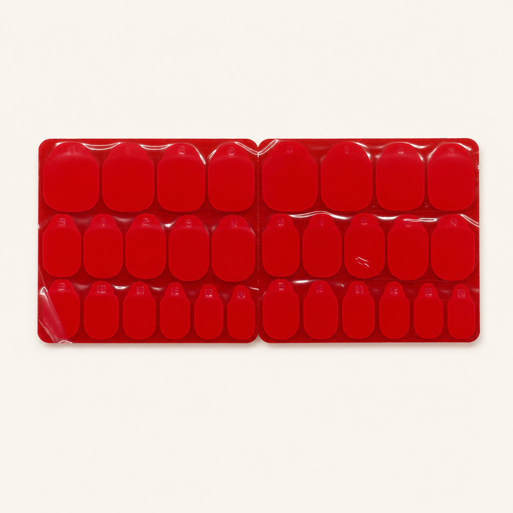 Biadesivi per Press-on Nails – Taglia L (12 Fogli)