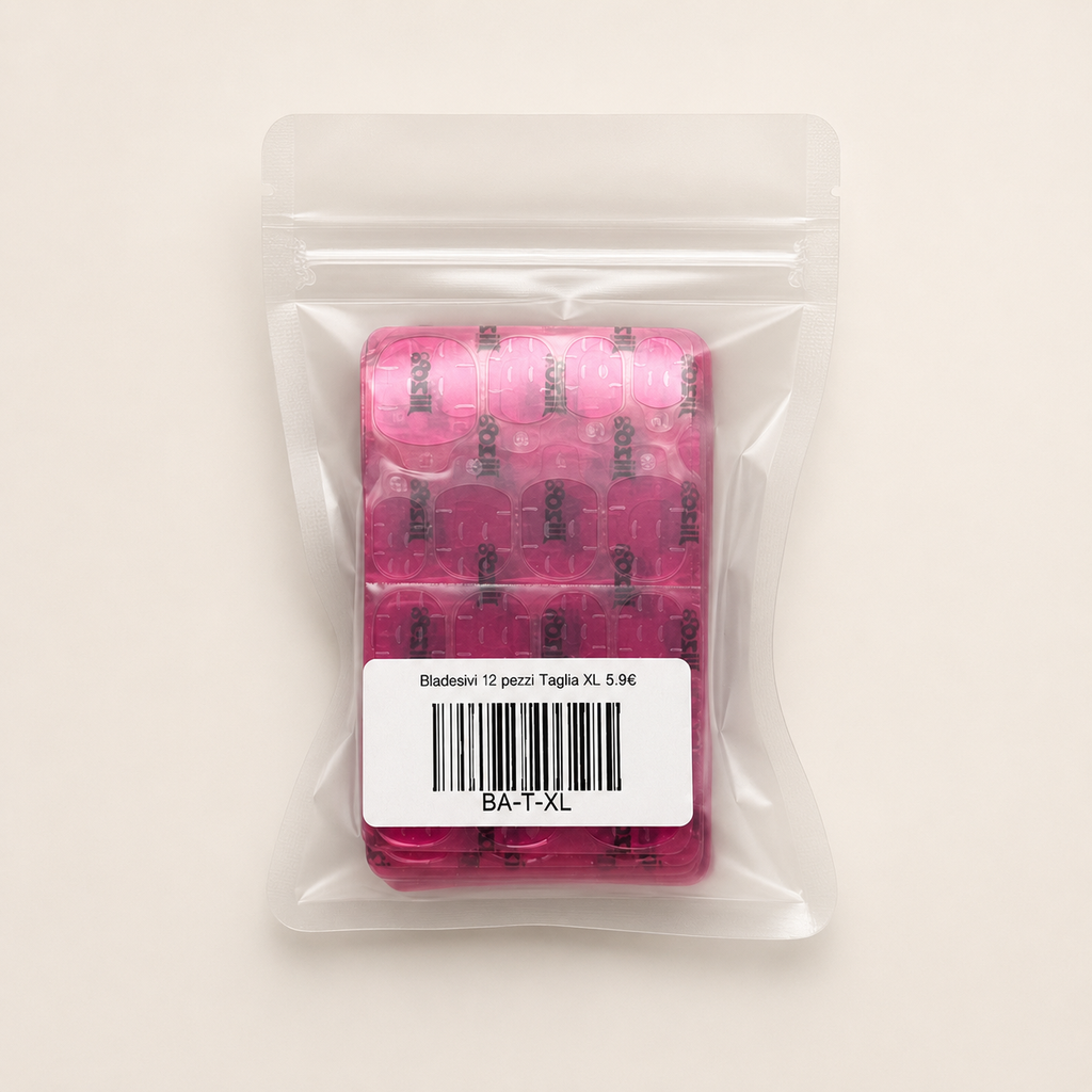 Biadesivi per Press-on Nails – Taglia XL (12 Fogli)