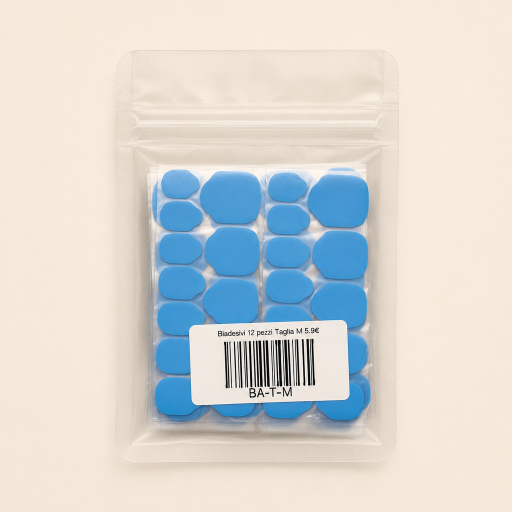 Biadesivi per Press-on Nails – Taglia M (12 Fogli)